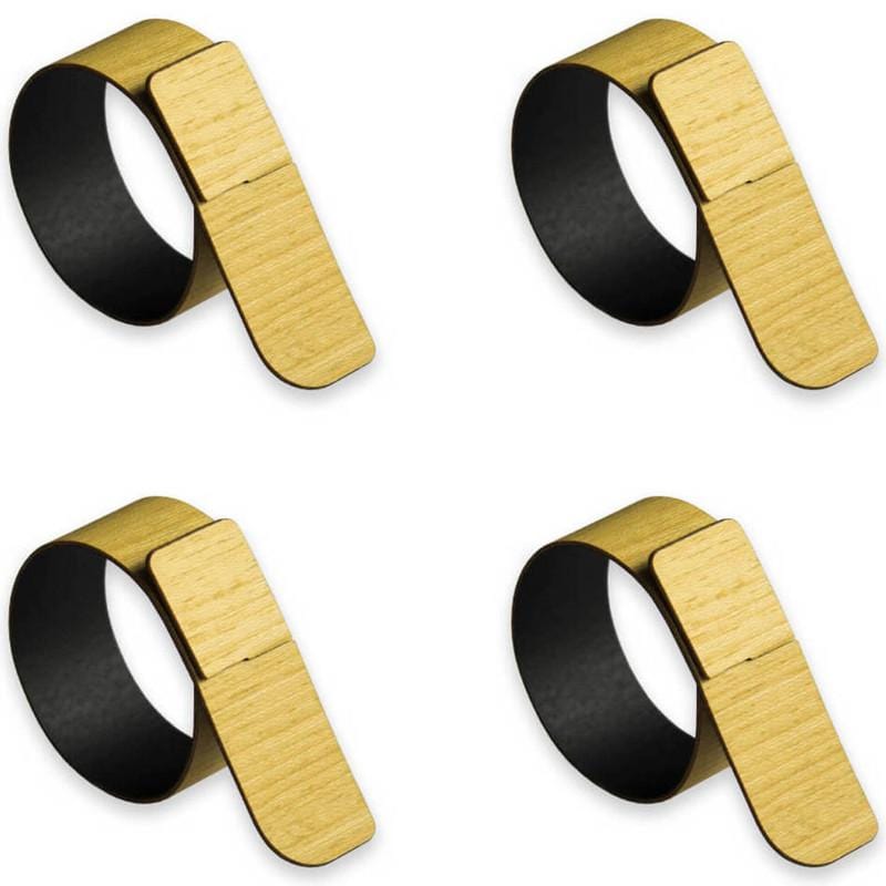 Lignis Napkin ring Lignis Nelumbo Napkin Ring Set Of 4, Colors Yellow Brand
