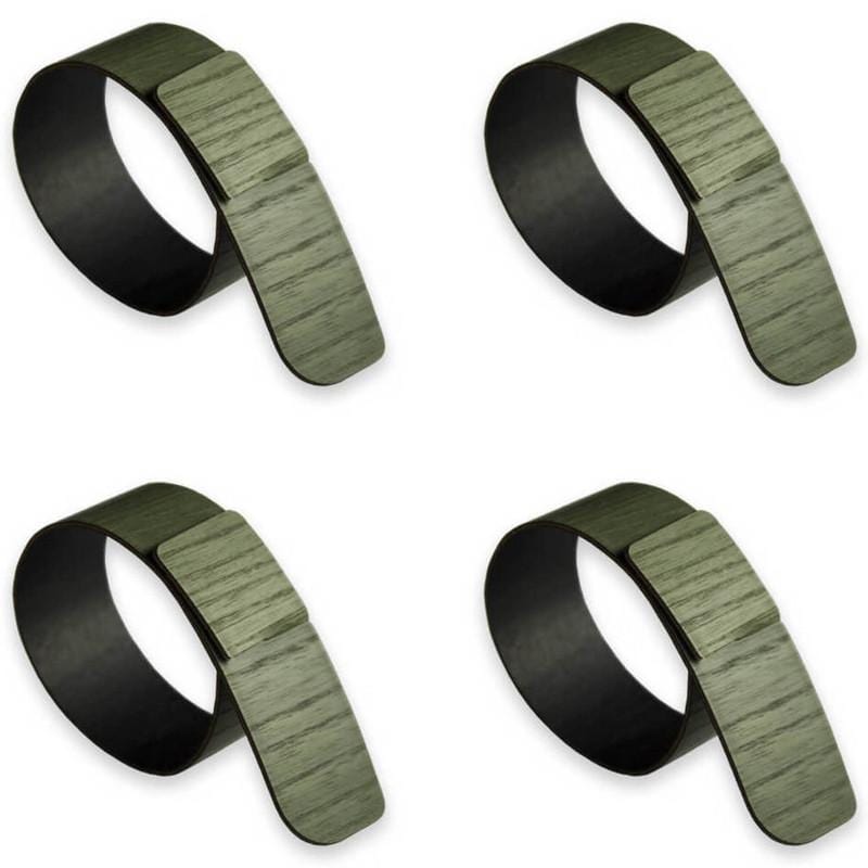 Lignis Napkin ring Lignis Portofino Napkin Ring Set Of 4, Dark Green Brand