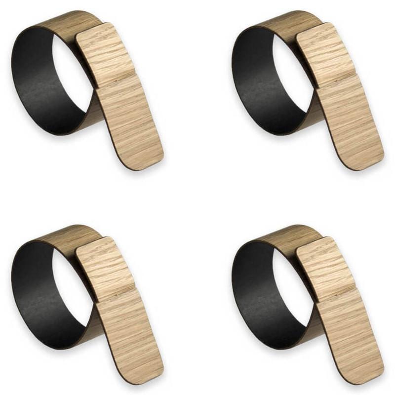 Lignis Napkin ring Lignis Portofino Napkin Ring Set Of 4, Oak Brand