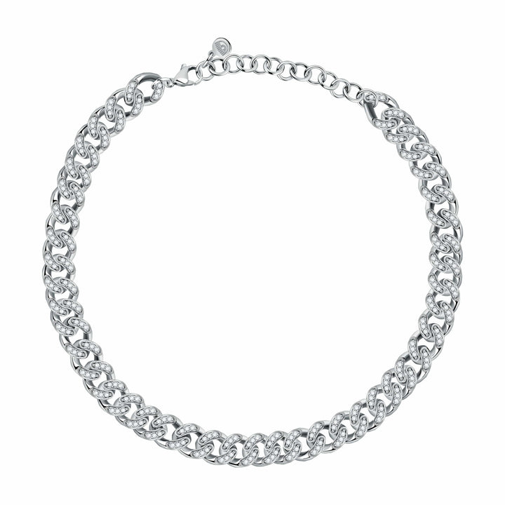 Chiara Ferragni necklace Chiara Ferragni Chain Collection Full Pave Necklace Brand