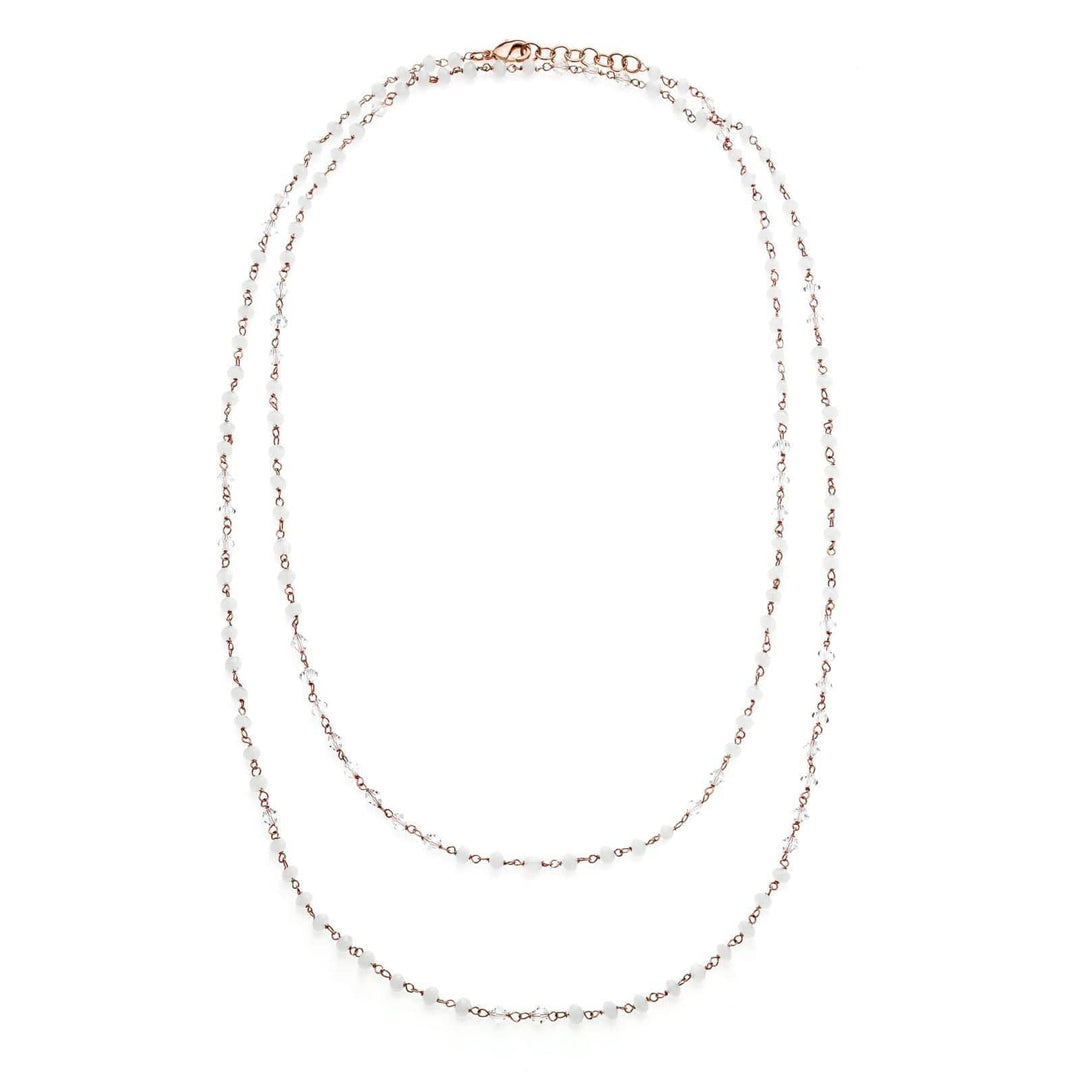 Giora Necklace Giora' Long Necklace With White Swarovski Crystals Brand