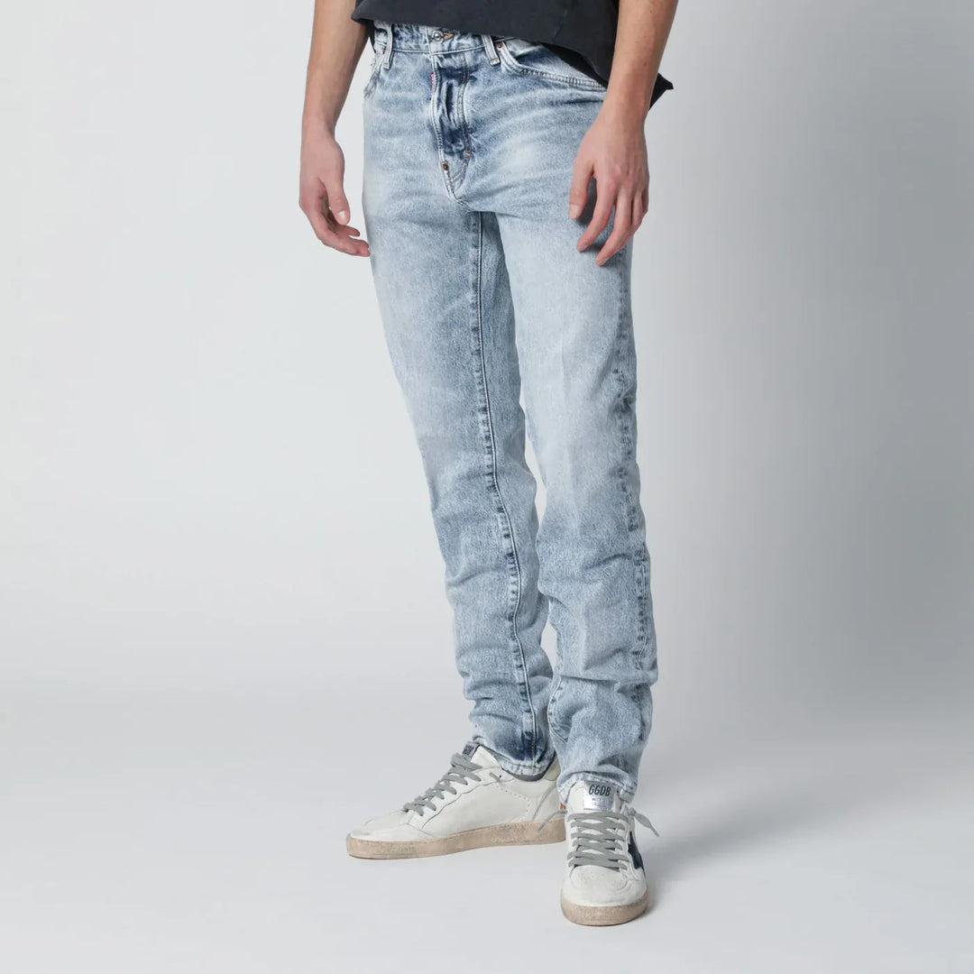Dsquared2 - Vintage-effect stretch denim jeans Brand Pants