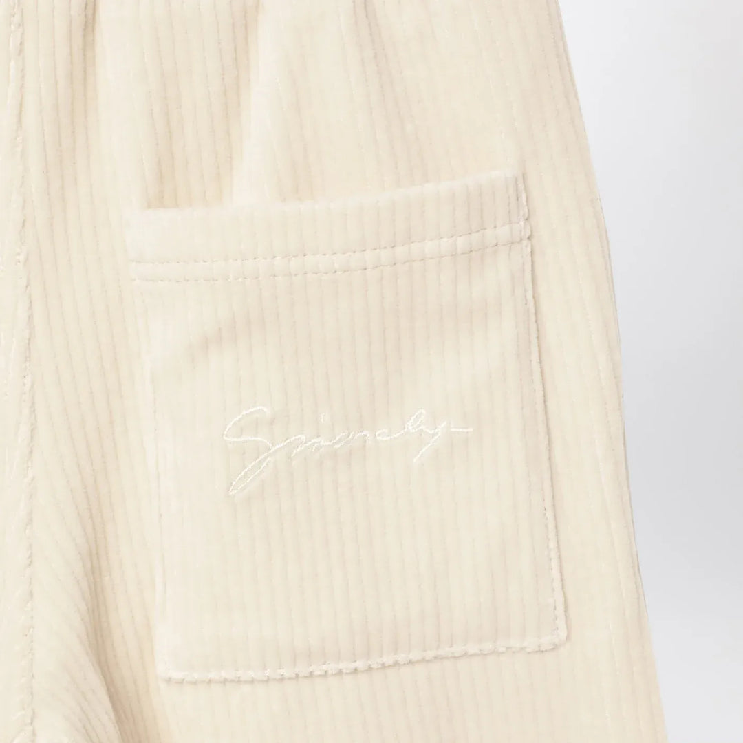 Givenchy - White velvet sweatpants Brand Pants 4