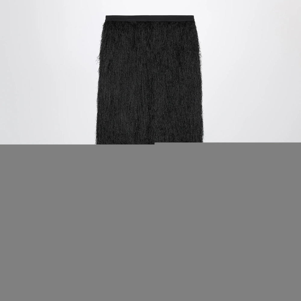LouLou De Saison - Black Reed fringed trousers Brand Pants S