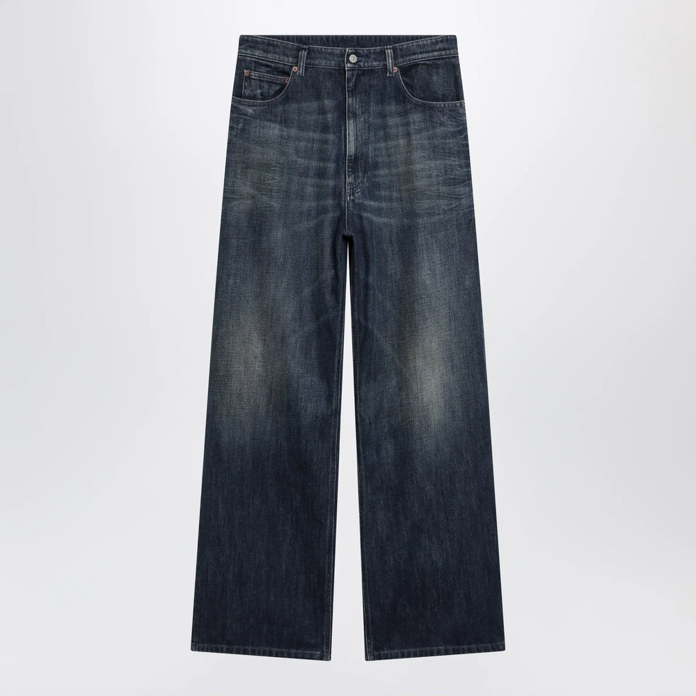 MM6 Maison Margiela - Wide blue washed denim jeans Brand Pants 31