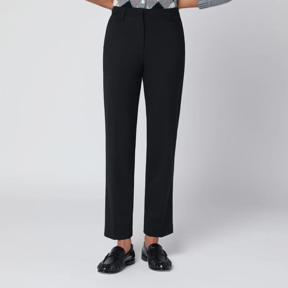 TheLatest - Black wool-blend trousers Brand Pants 38  IT
