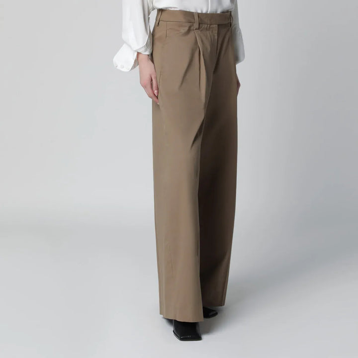 TheLatest - Cognac cotton Deva trousers Brand Pants