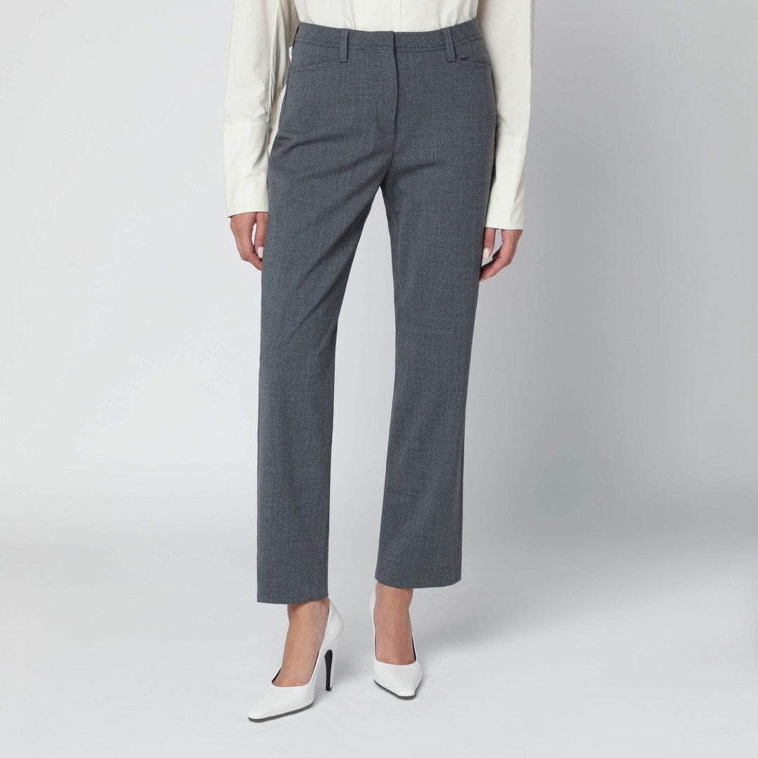 Pants TheLatest - Grey wool-blend trousers Brand
