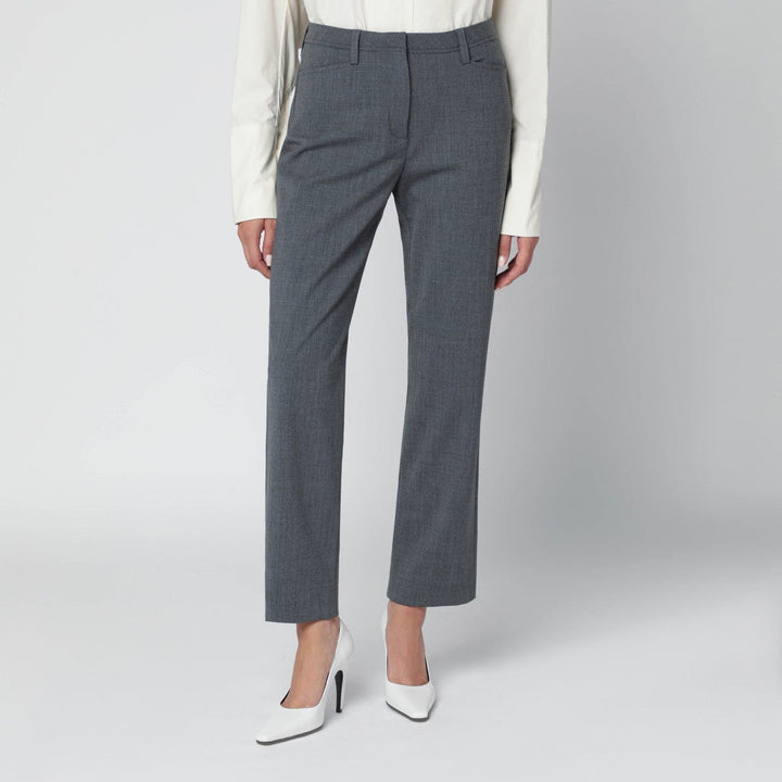 Pants TheLatest - Grey wool-blend trousers Brand