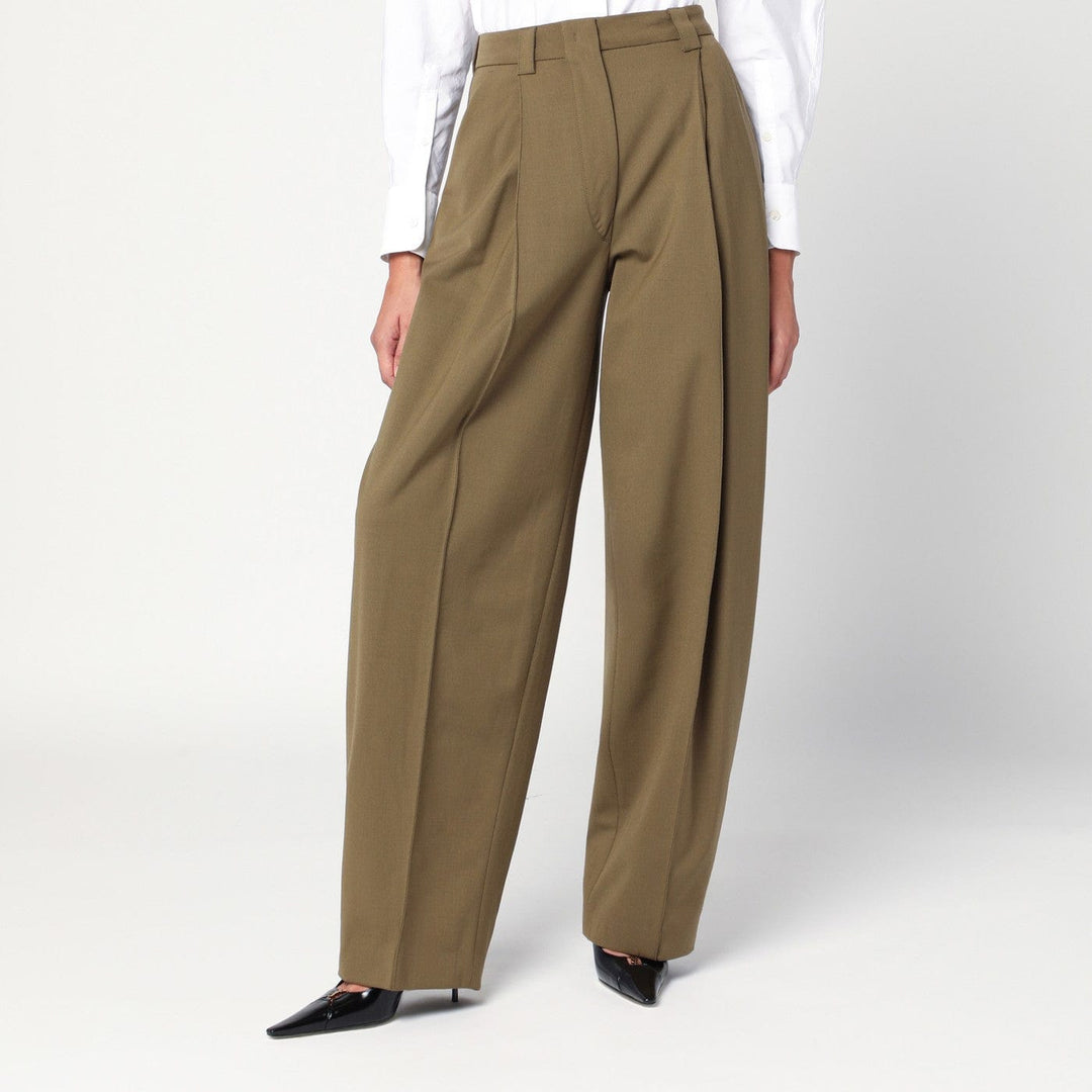 Pants 38  IT TheLatest - Taupe wool blend trousers Brand