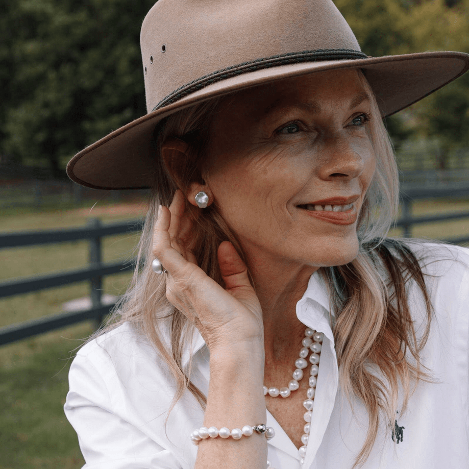 Ikecho Pearl Earrings Pebble Studs Pebble Studs Brand