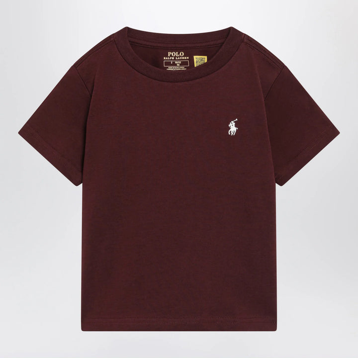 Polo Ralph Lauren - Dark burgundy short-sleeved T-shirt Brand 3