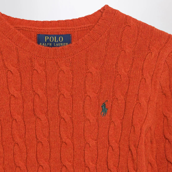 Polo Ralph Lauren - Orange Cable-Knit Wool and Cashmere Sweater Brand