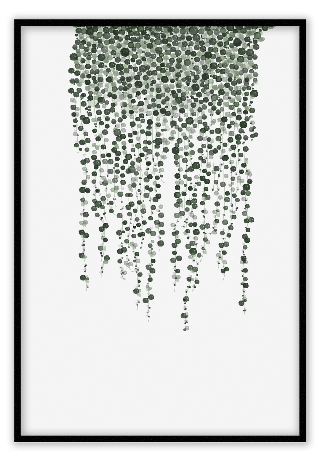 Canvas Print 50x70cm / Black Botanica Botanica Framed Print Brand