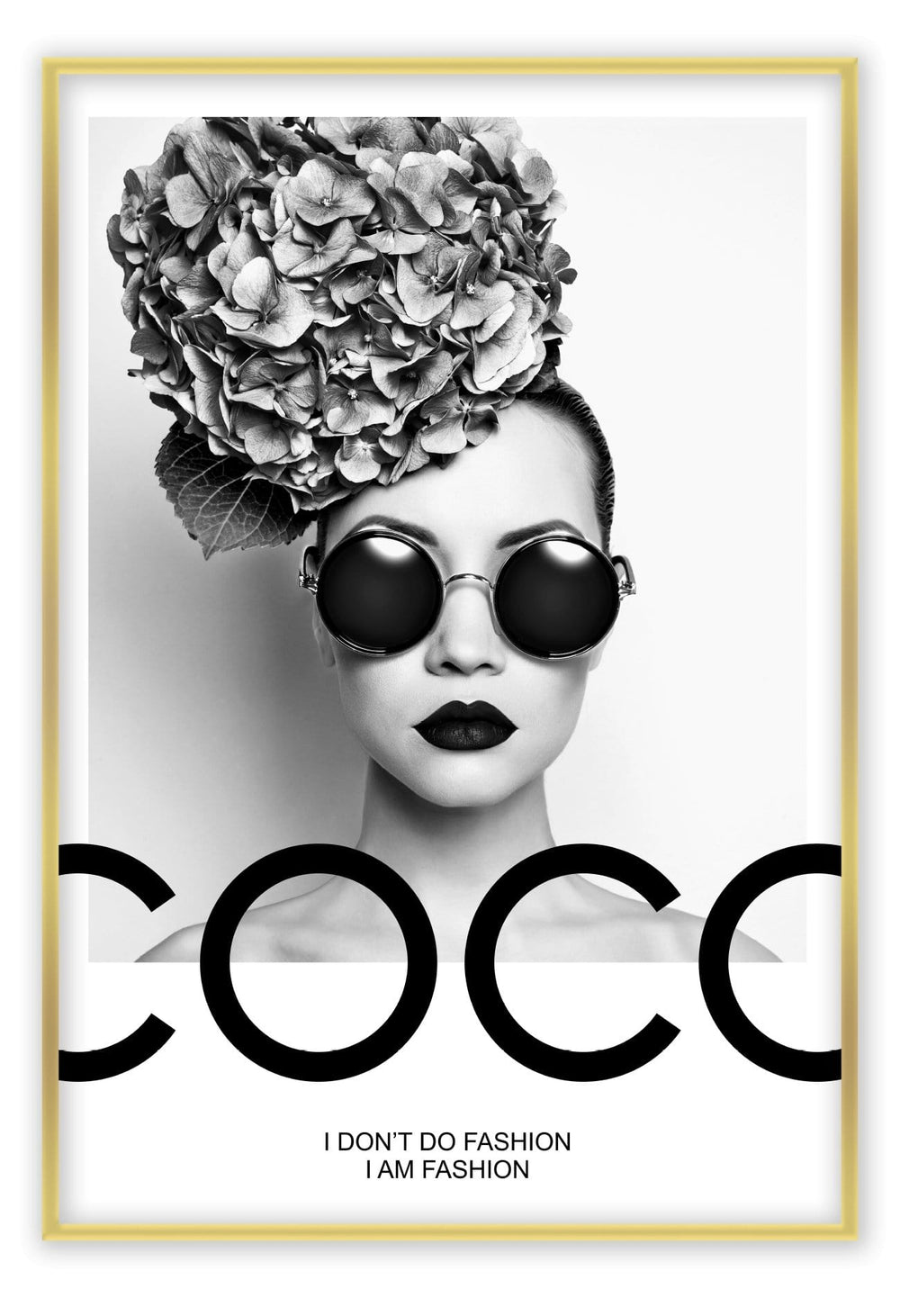 Canvas Print Coco glam Coco Glam Wall Art : Ready to hang framed artwork. Brand