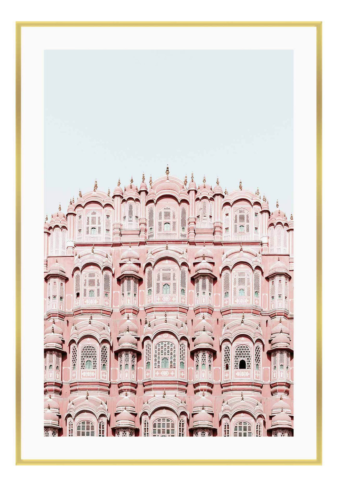 Canvas Print Small		50x70cm / Gold India India Wall Art : Ready to hang framed artwork. Brand