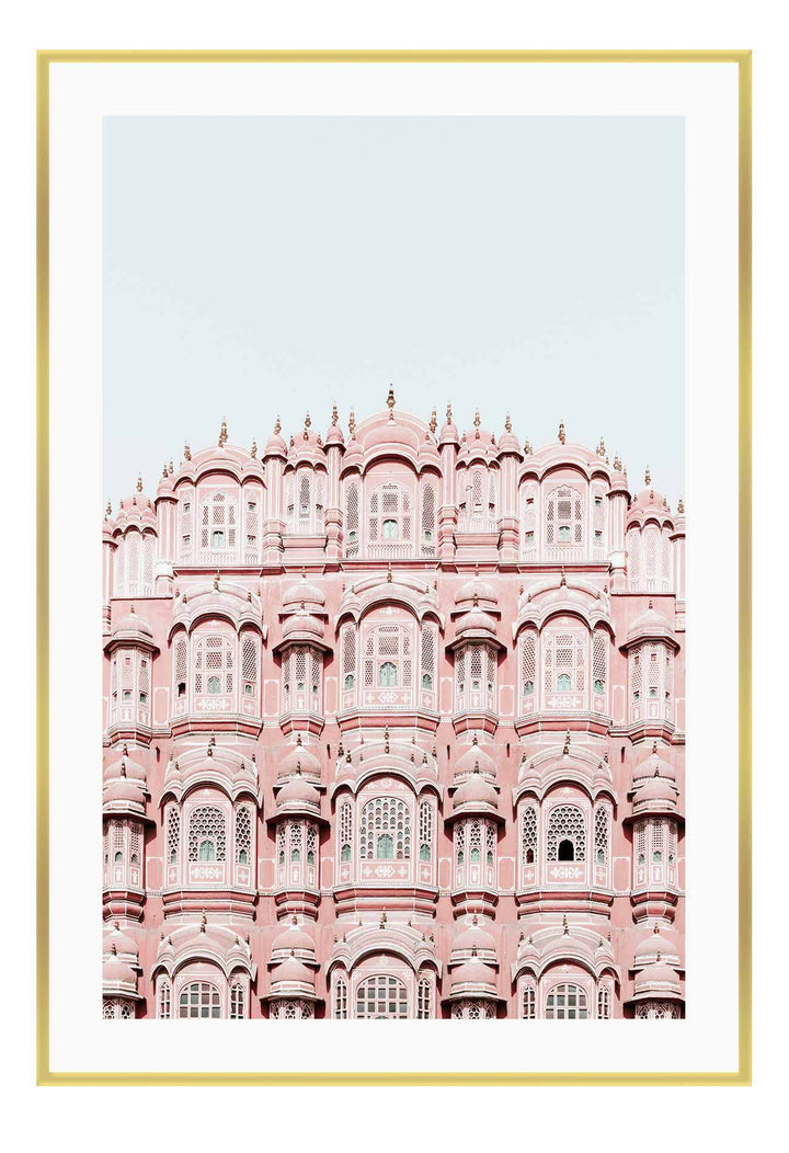 Canvas Print Small		50x70cm / Gold India India Wall Art : Ready to hang framed artwork. Brand