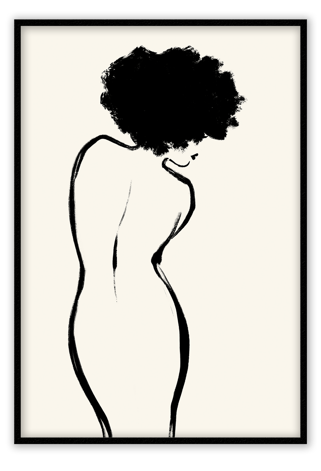Canvas Print 50x70cm / Black Melissa Melissa Wall Art : Ready to hang framed artwork. Brand
