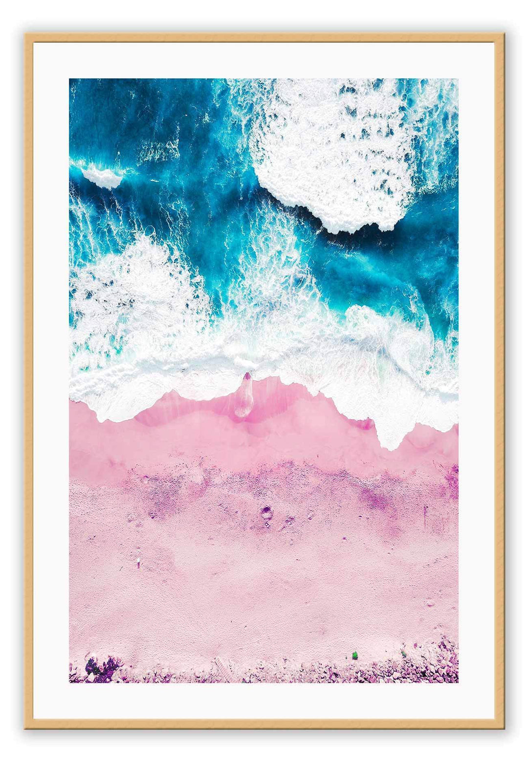 Canvas Print Small		50x70cm / Oak Pink Sand Pink Sand Framed Print Brand