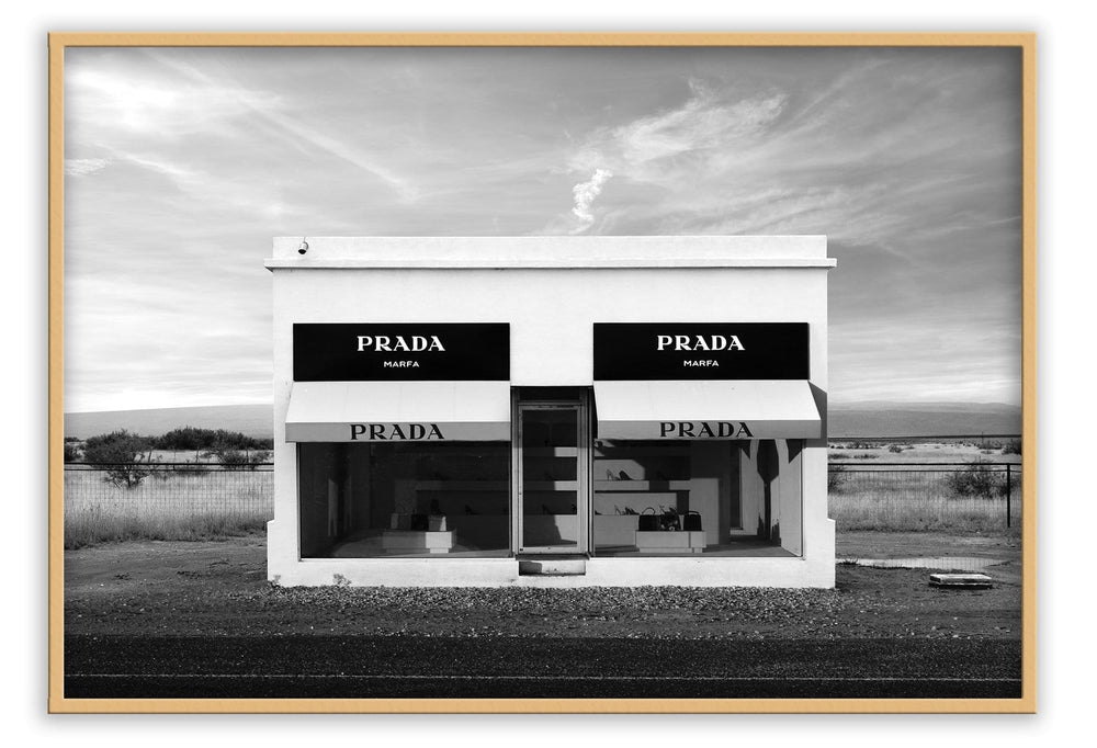 Canvas Print Prada Monochrome Prada Monochrome Wall Art : Ready to hang framed artwork. Brand