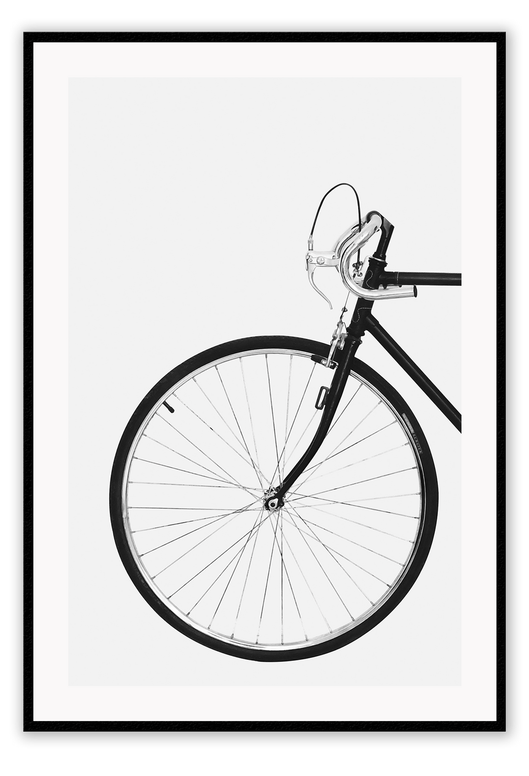 Canvas Print 50x70cm / Black Scandi Bike Scandi Bike Framed Prints Brand