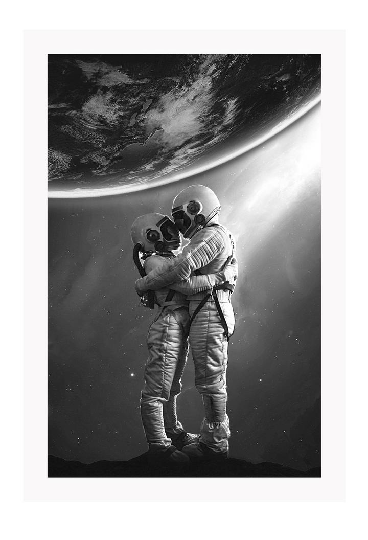 Canvas Print 60x90cm / Unframed Space Love Space Love Wall Art : Ready to hang framed artwork. Brand
