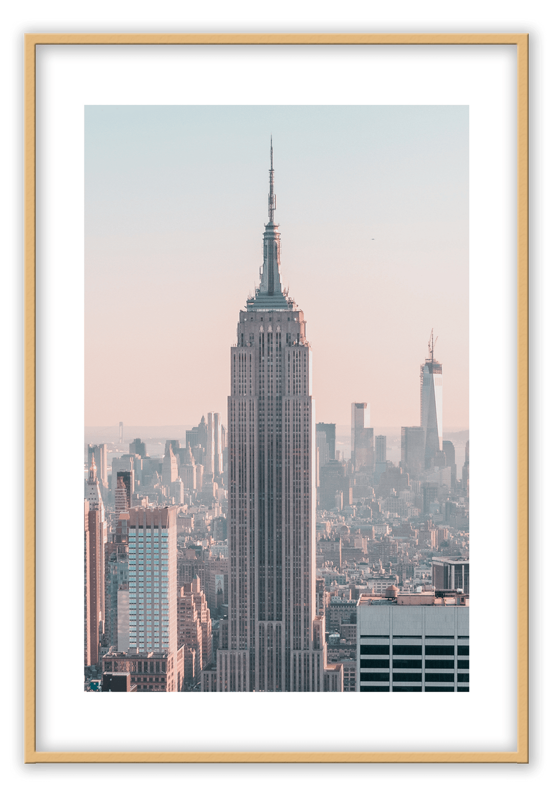 Canvas Print 50x70cm / Natural State Building State Building Wall Art : Ready to hang framed artwork. Brand