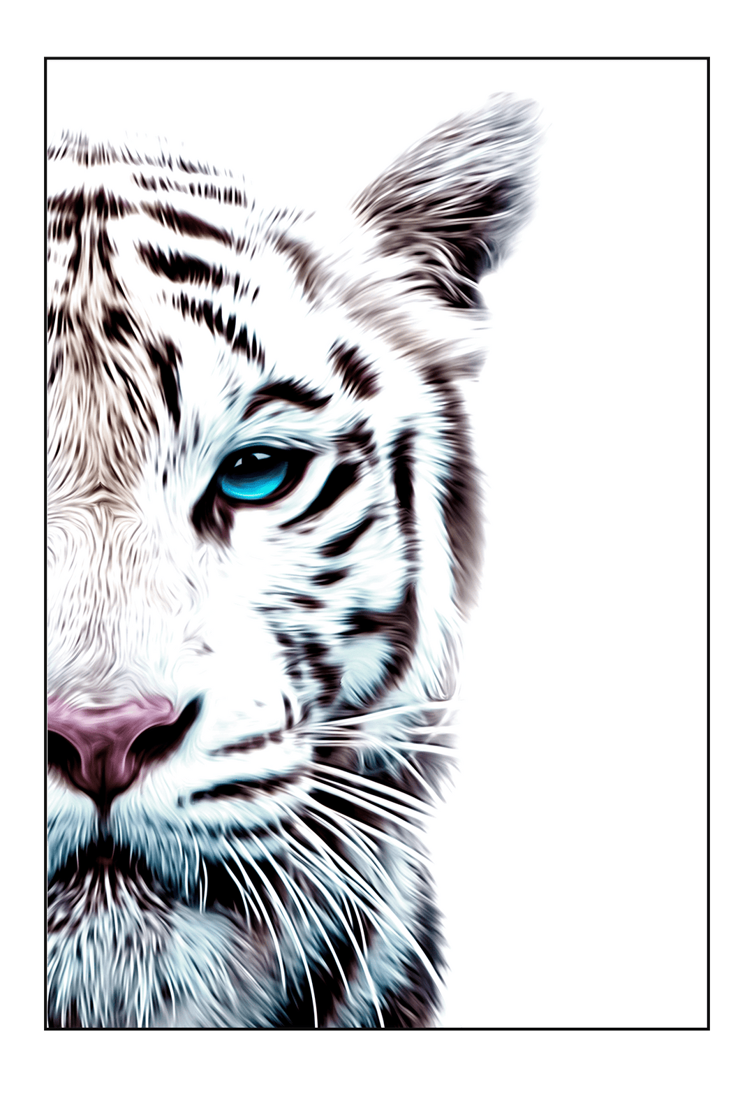 Canvas Print 60x90cm / Unframed Tiger Tiger Wall Art : Ready to hang framed artwork. Brand
