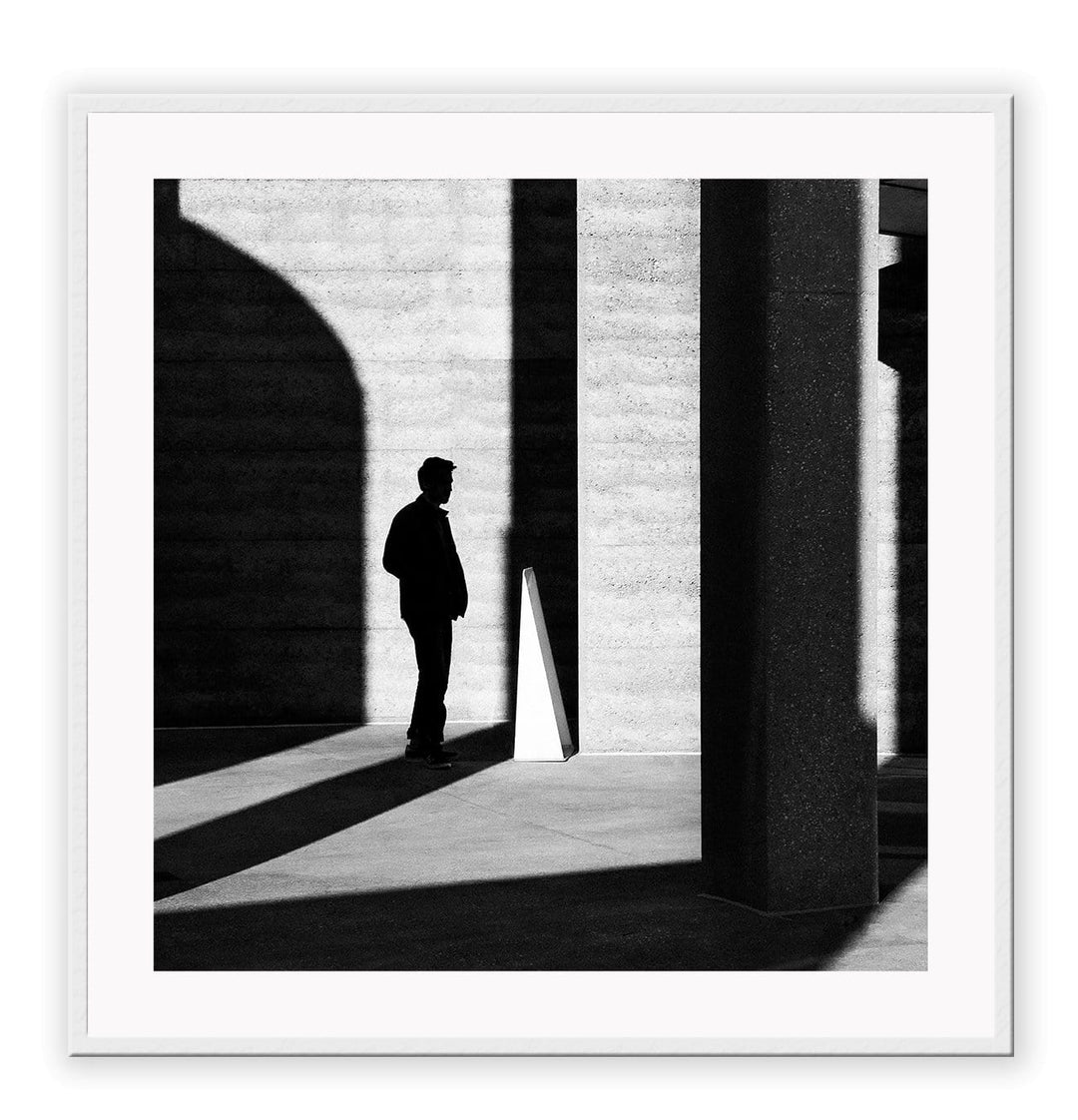 Canvas Print Small		50x50cm / White Uomo shadow Uomo Shadow Wall Art : Ready to hang framed artwork. Brand