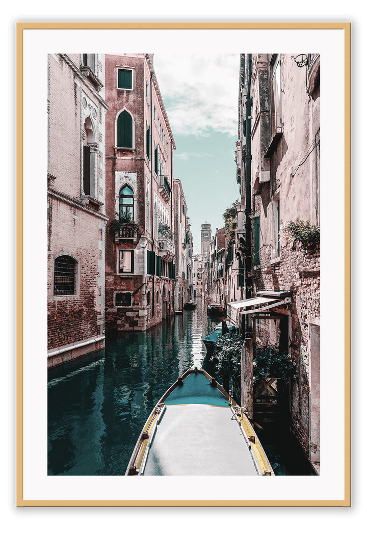 Canvas Print 50x70cm / Natural Venezia Venezia Wall Art : Ready to hang framed artwork. Brand