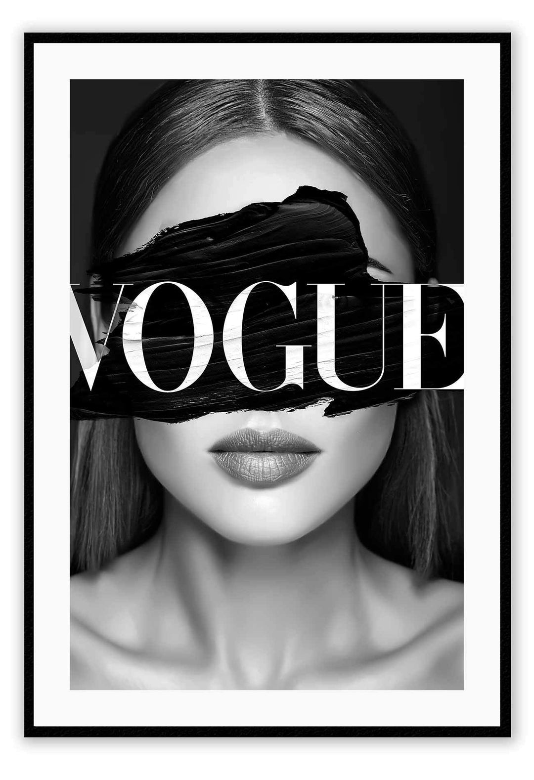 Canvas Print 50x70cm / Black Vogue Eyes Black Brand
