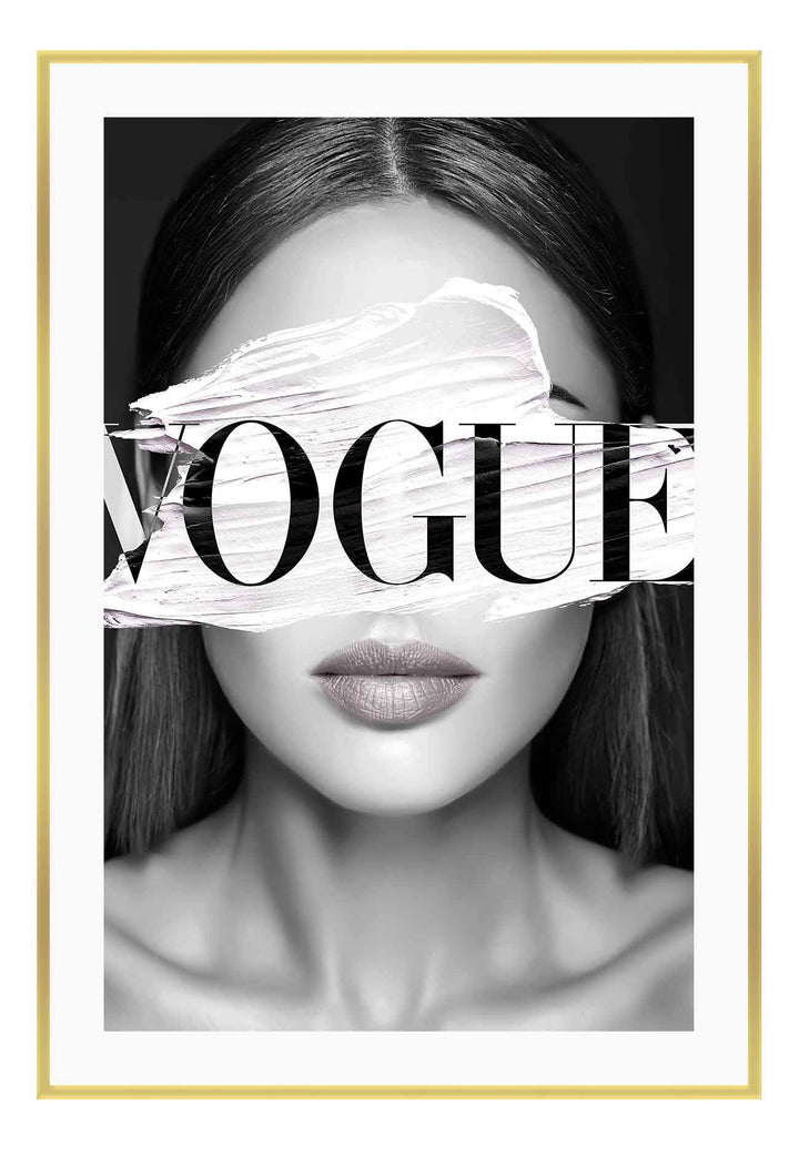 Canvas Print Vogue white eyes Vogue White Eyes Wall Art : Ready to hang framed artwork. Brand