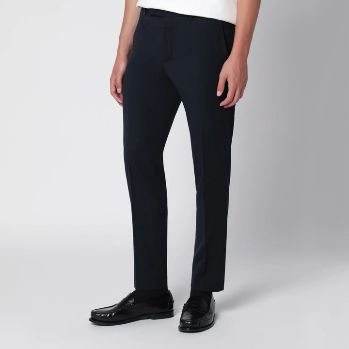 PT Torino - Dieci trousers in blue wool blend Brand
