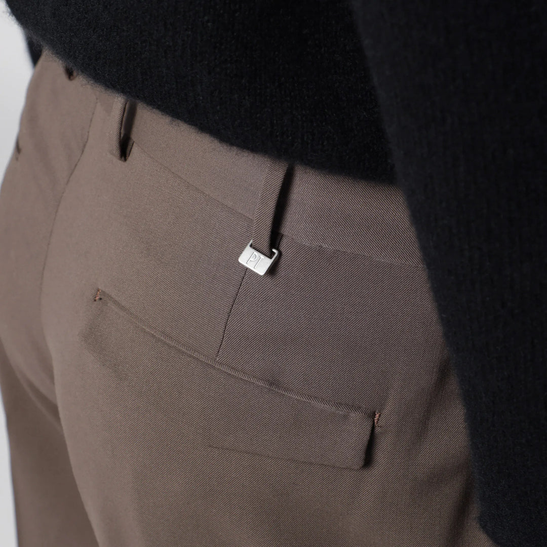 PT Torino - Taupe Wool-Blend Trousers Brand