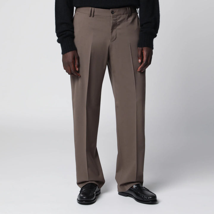 PT Torino - Taupe Wool-Blend Trousers Brand 46 IT