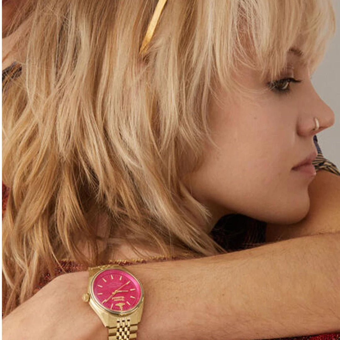 Vivienne Westwood Quartz Watches Vivienne Westwood Lady Sydenham 39mm Gold &amp; Pink Watch Brand