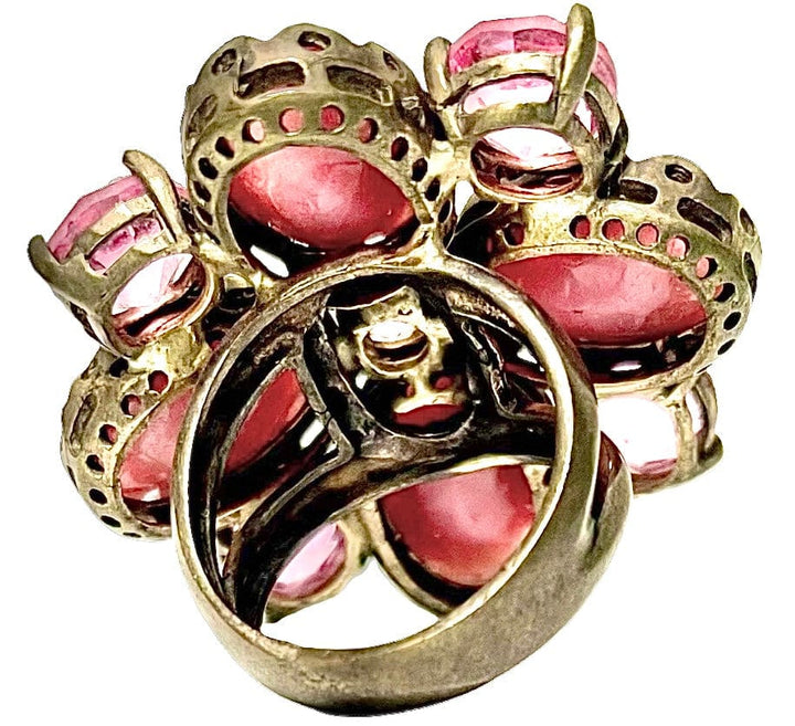 Giora Rings Giora' Samara Fluid Pink Precious Stones Ring Samara Ring By Giovanna Raspini Italian Jewellery Designer Giora' Brand