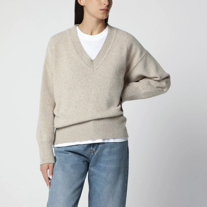 Róhe - Beige mélange wool-blend sweater Brand 34  FR