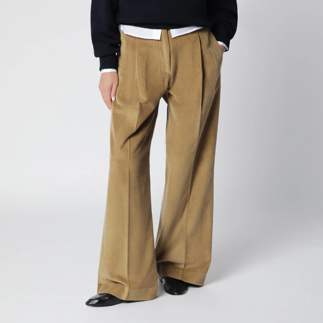 Róhe - Beige Ted Corduroy Trousers Brand 34  FR