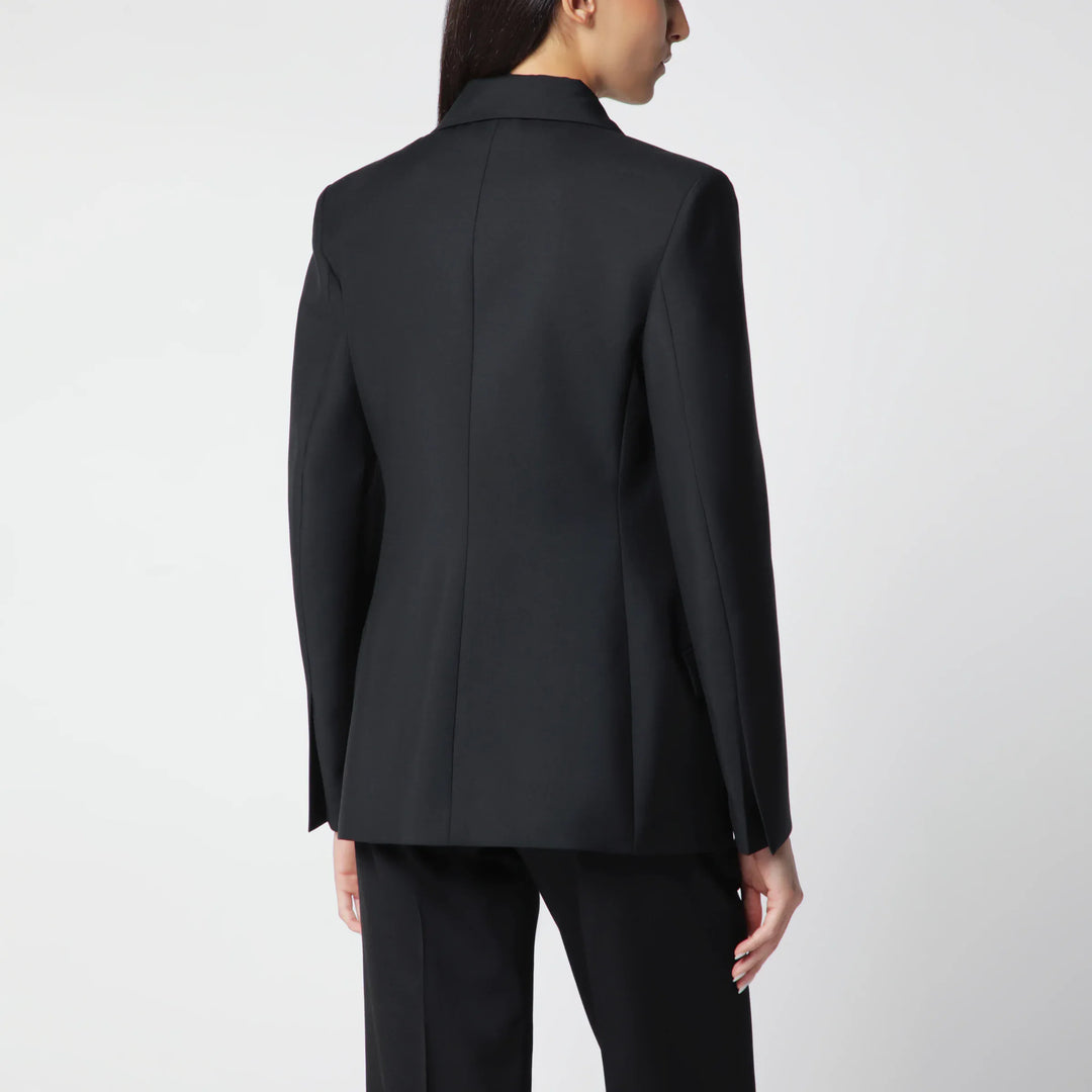Róhe - Black Double-Breasted Wool-Blend Jacket Brand