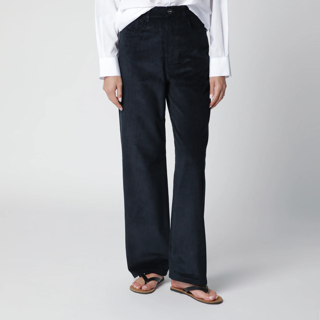 Róhe - Midnight Blue Corduroy Trousers Brand 34  FR