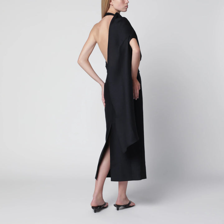 Róhe - Midnight Blue One-Shoulder Midi Dress Brand