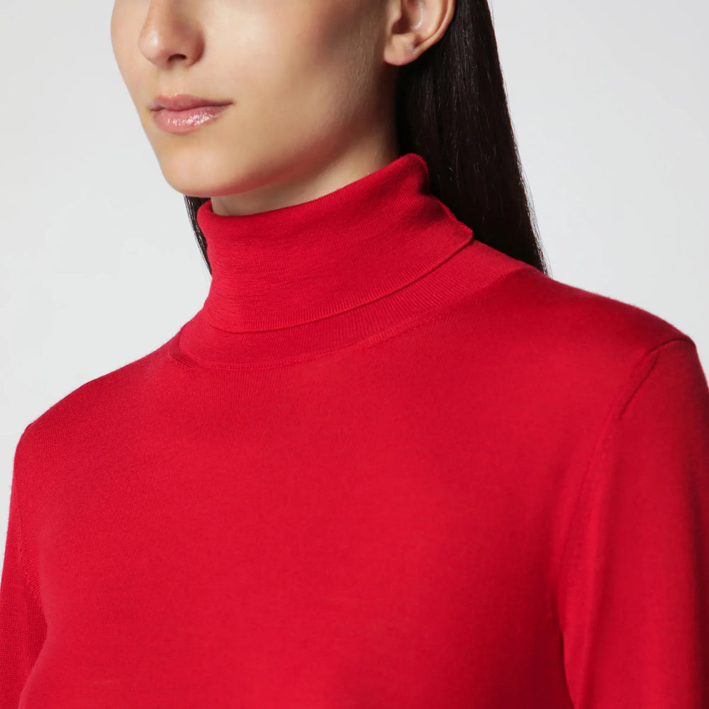 Róhe - Red Fine-Knit Wool and Cashmere Turtleneck Brand
