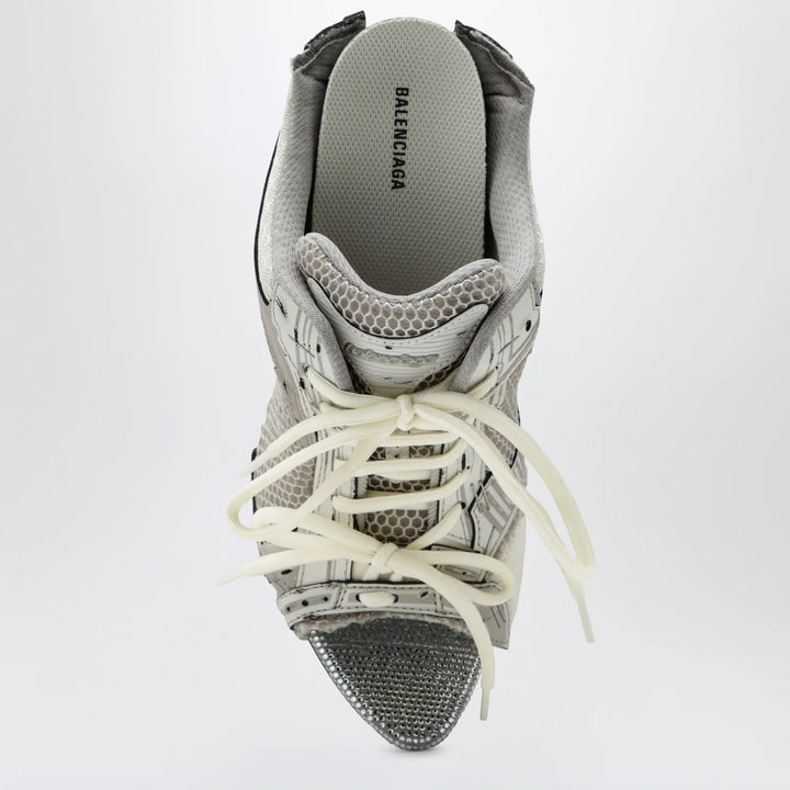 Balenciaga - Stapler grey heeled sandals with distressed effect Brand Sandals