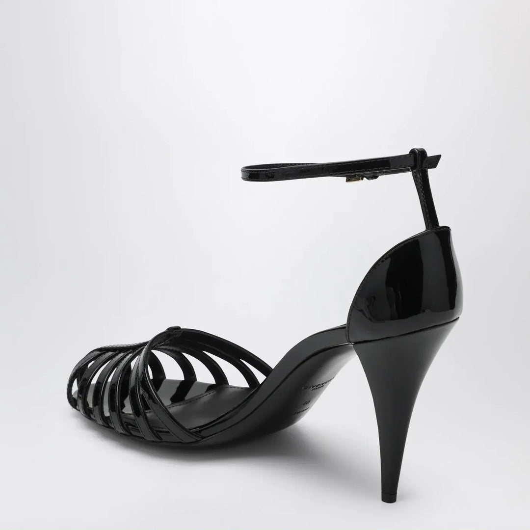 Givenchy - Patent Leather Cage Heeled Sandals Brand Sandals