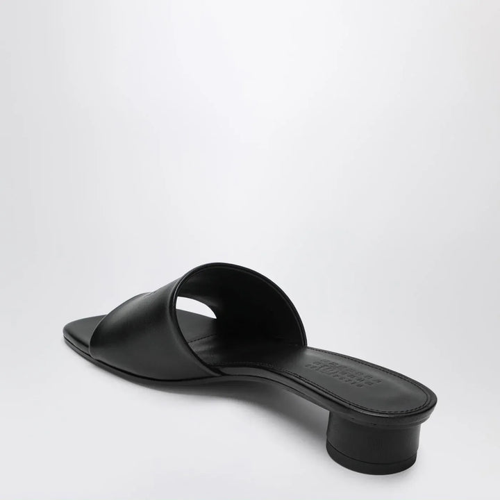MM6 Maison Margiela - Black Anatomic sandals with low heel Brand Sandals