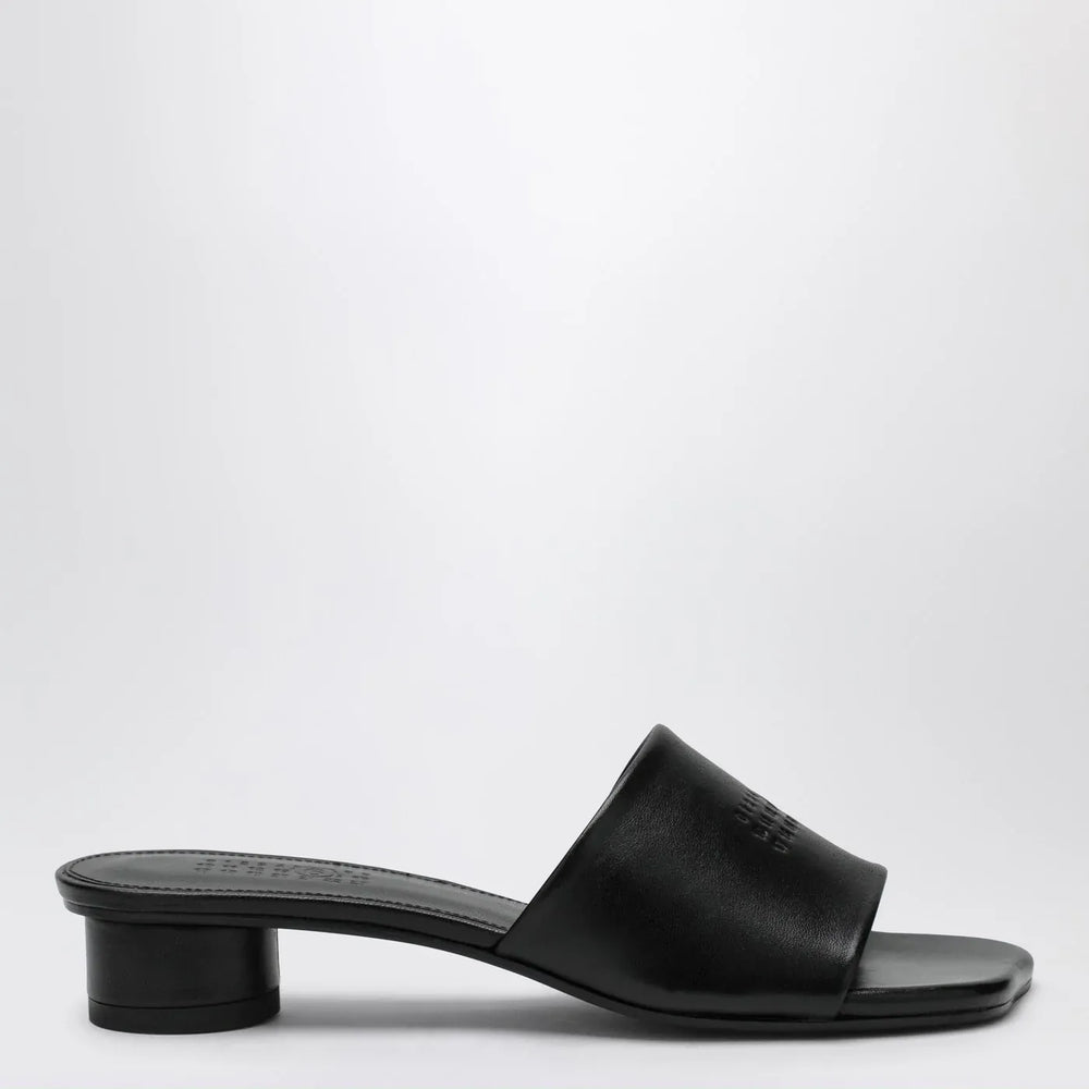 MM6 Maison Margiela - Black Anatomic sandals with low heel Brand Sandals 36,5 IT
