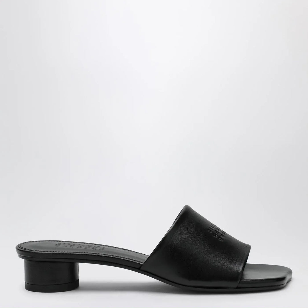 MM6 Maison Margiela - Black Anatomic sandals with low heel Brand Sandals 36,5 IT