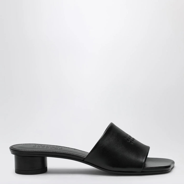 MM6 Maison Margiela - Black Anatomic sandals with low heel Brand Sandals 36,5 IT