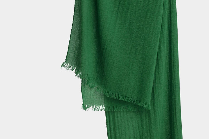 Bemboka Scarves Emerald Italian Pure Cashmere Scarves MADE IN ITALY - Pure Cashmere Scarves  Brand